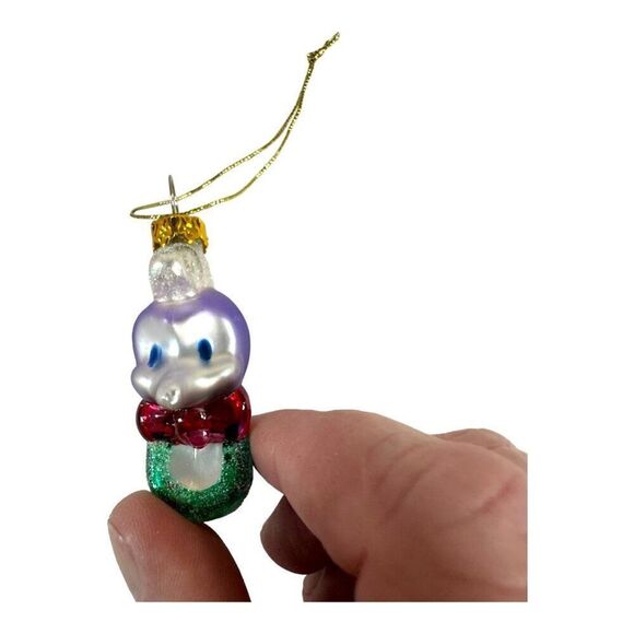 VTG Disney Little Mermaid Ariel & Friends Blown Glass Ornament Set of 6 In Box - Picture 7 of 15